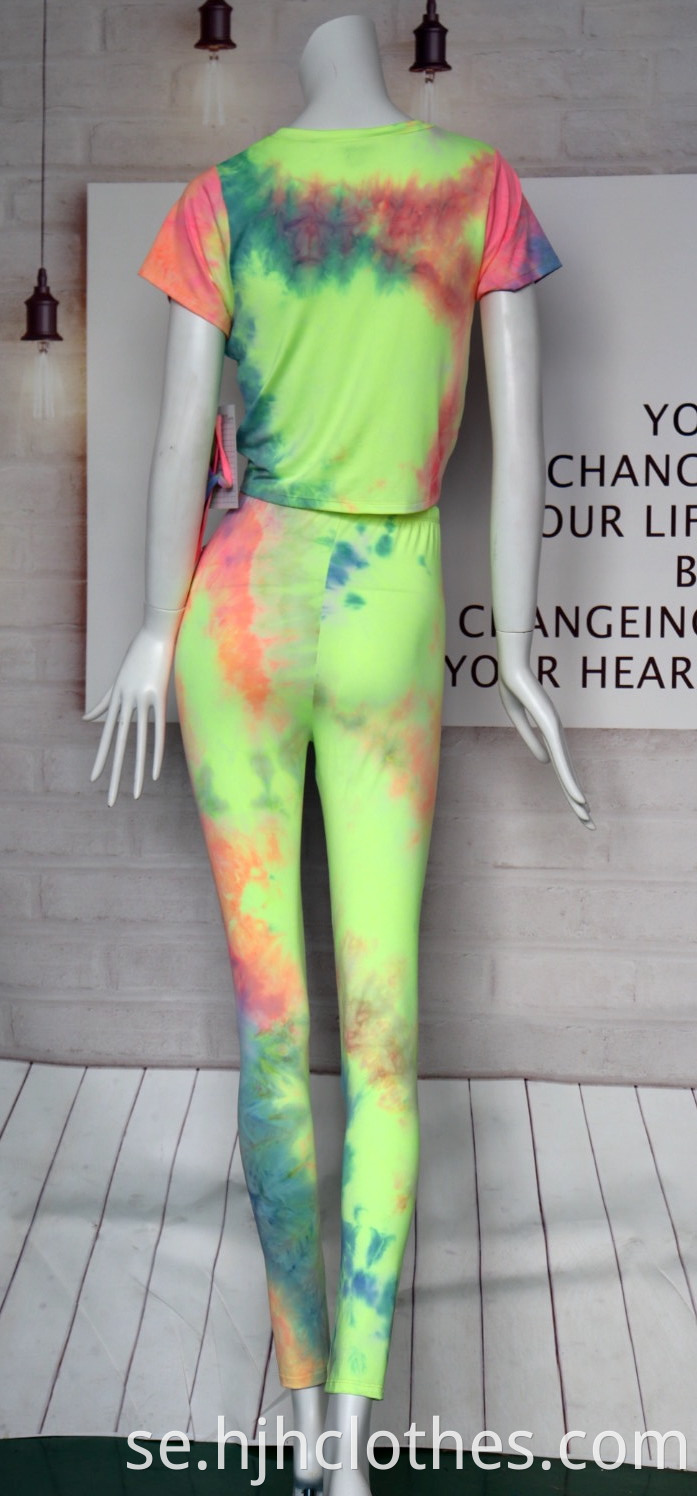 DTY Tie-die Fabric Women Suit